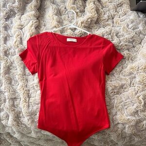 Babaton Red Bodysuit